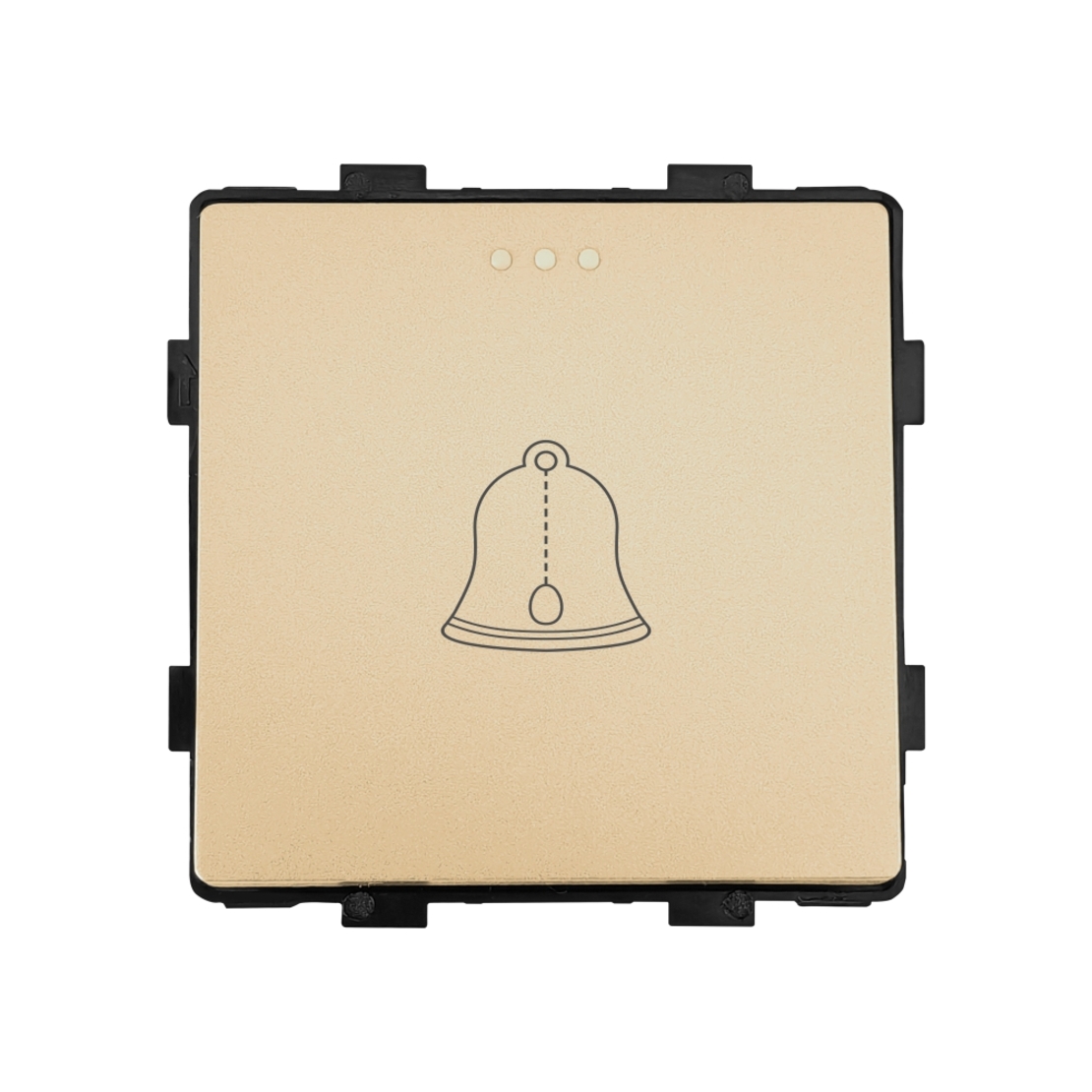 Modul Buton Sonerie Mecanic LUXION, auriu
