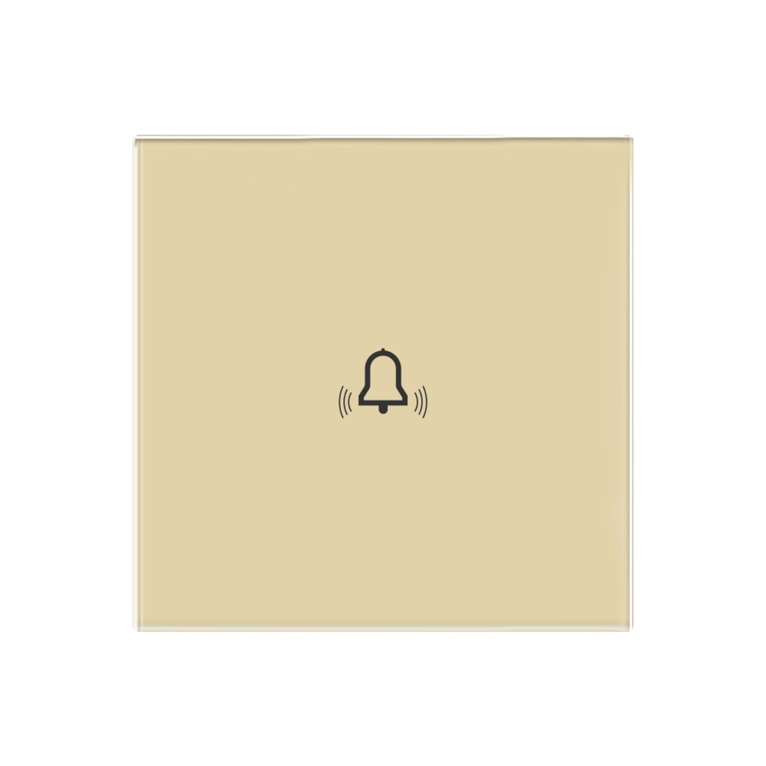 Panou Buton Sonerie cu Touch Din Sticla LUXION, auriu