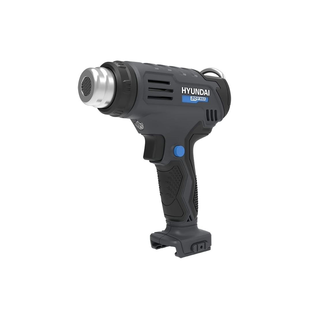 Suflanta cu aer cald cu acumulator 20V Hyundai HG20S, 2 trepte de temperatura, debit aer 200 l/min, mod de racire automat, livrata fara acumulator si incarcator