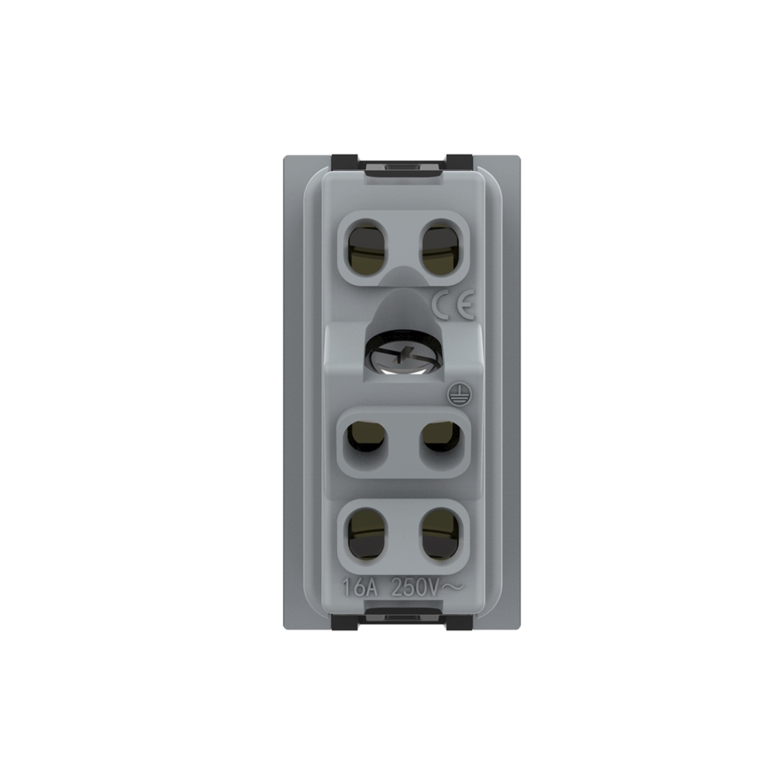 Modul priza simpla ingusta LIVOLO, negru