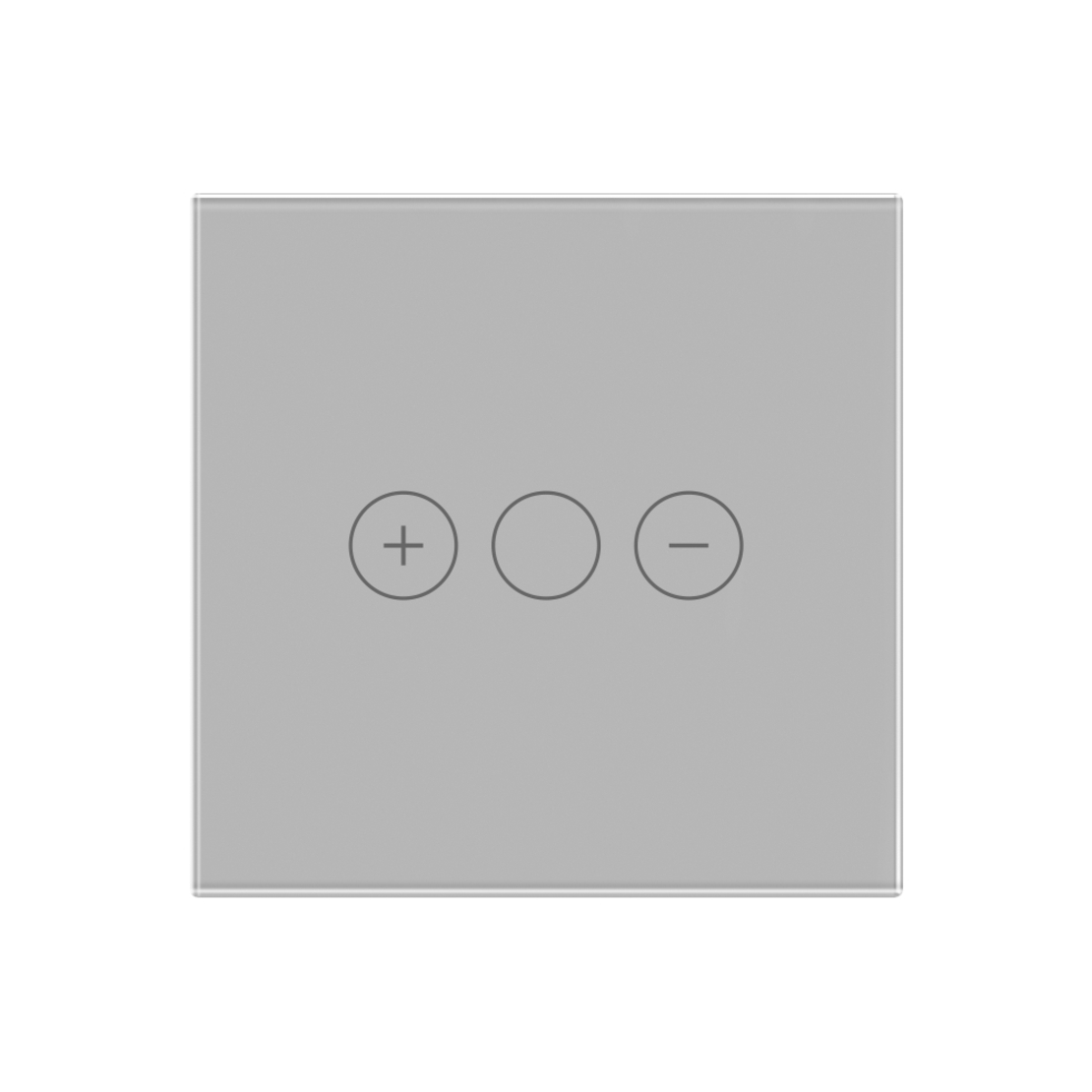 Panou Intrerupator Variator cu Touch Din Sticla LUXION, gri