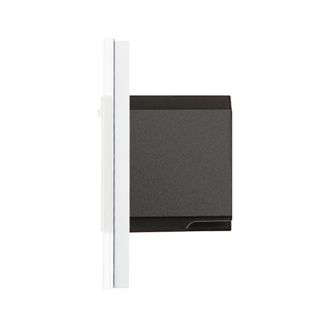 Priza Inteligenta cu Protocol Zigbee si Monitorizare Consum cu Rama Din Sticla LUXION, alb