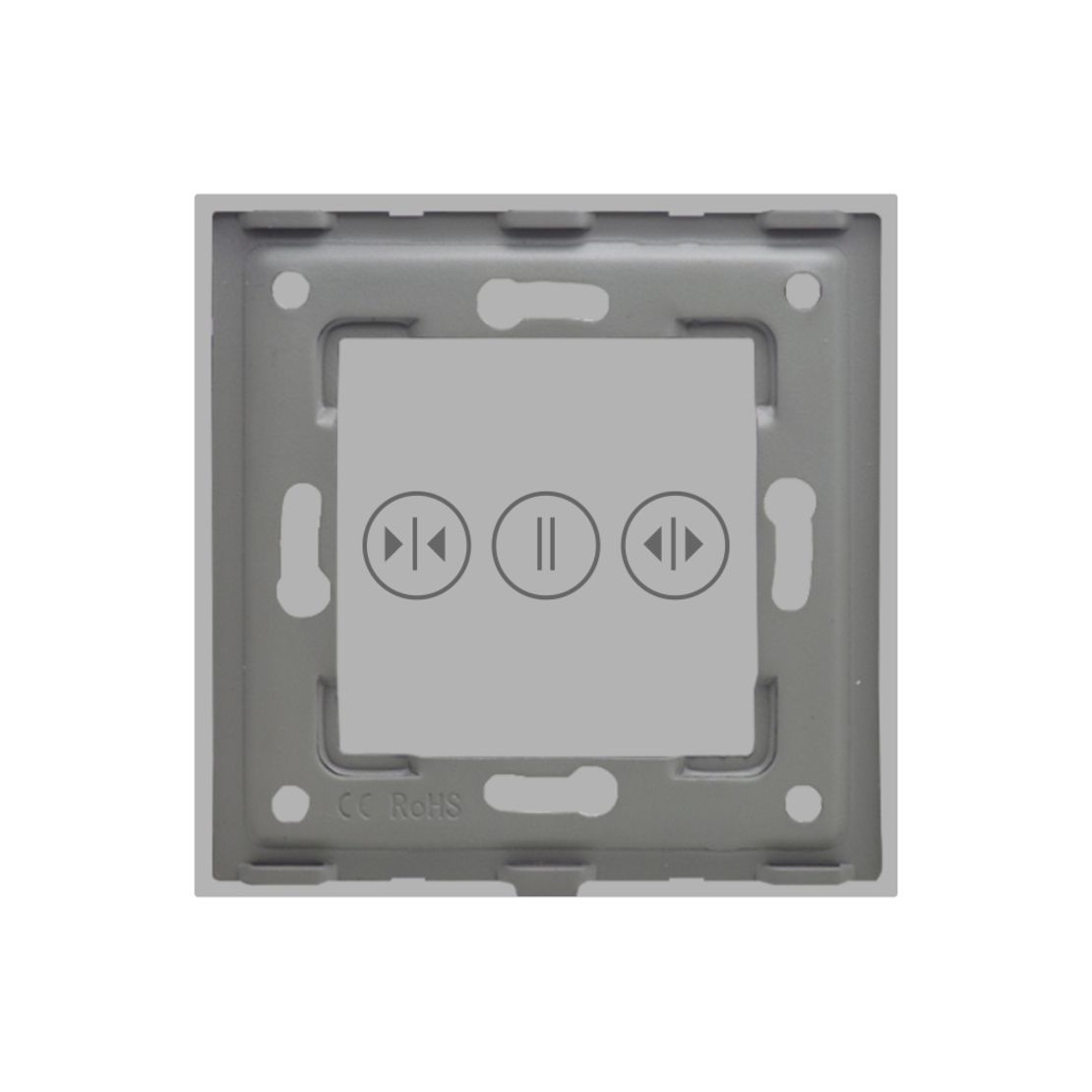 Panou Intrerupator Draperii cu Touch Din Sticla LUXION, gri