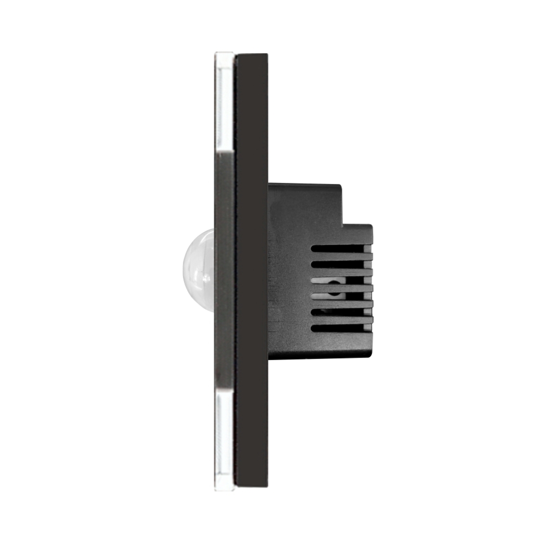 Senzor de Miscare PIR LUXION cu Rama din Sticla, negru