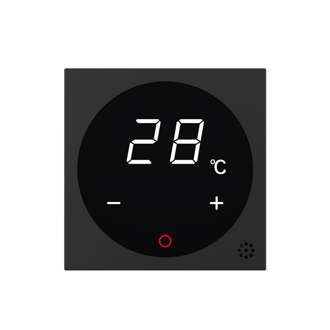 Modul termostat Livolo pentru sisteme de incalzire electrice - Serie noua, negru