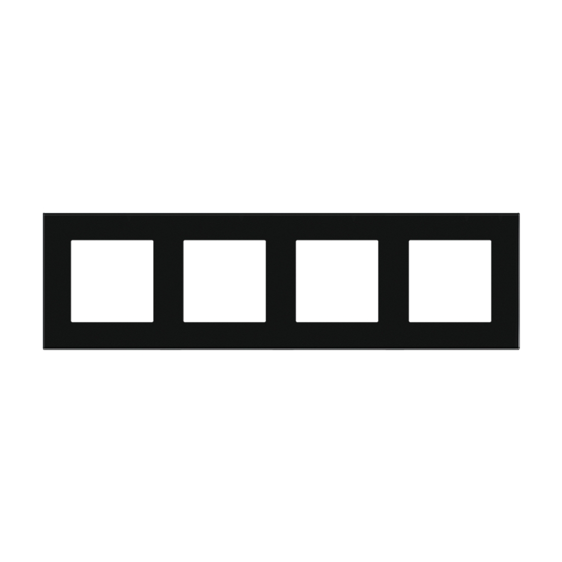 Rama Cvadrupla LUXION Din Sticla, negru