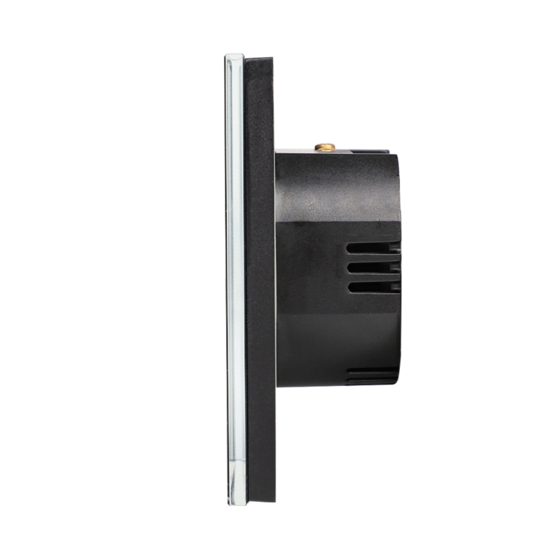 Intrerupator Dublu cu Touch din Sticla LUXION, protocol ZigBee, negru