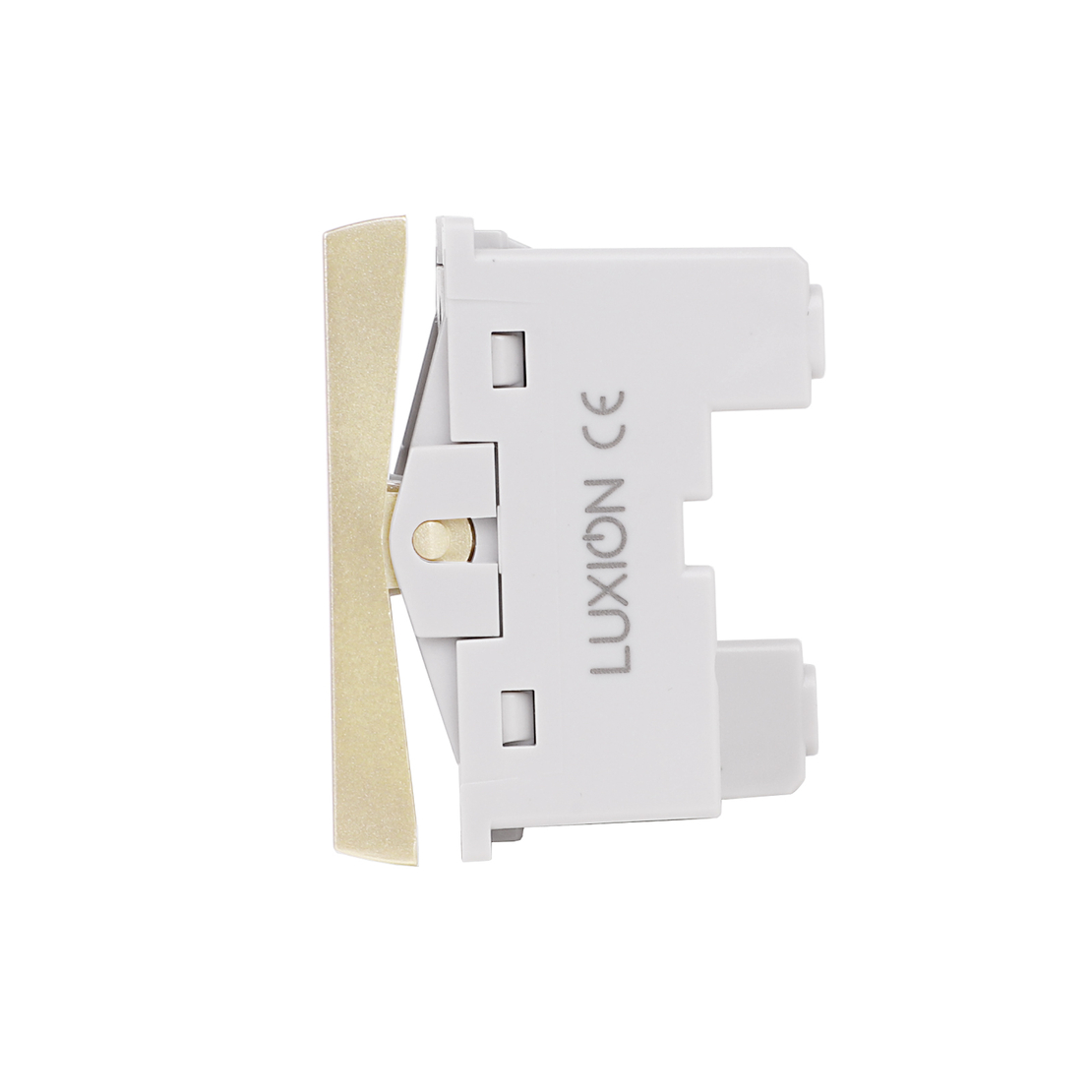 Modul Intrerupator Mecanic Jaluzele 1M LUXION, Standard Italian, auriu