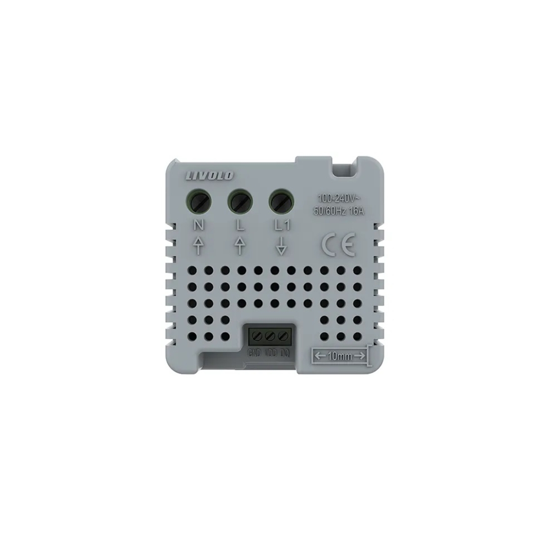 Modul termostat LIVOLO pentru sisteme de incalzire electrice, protocol ZigBee EC, gri