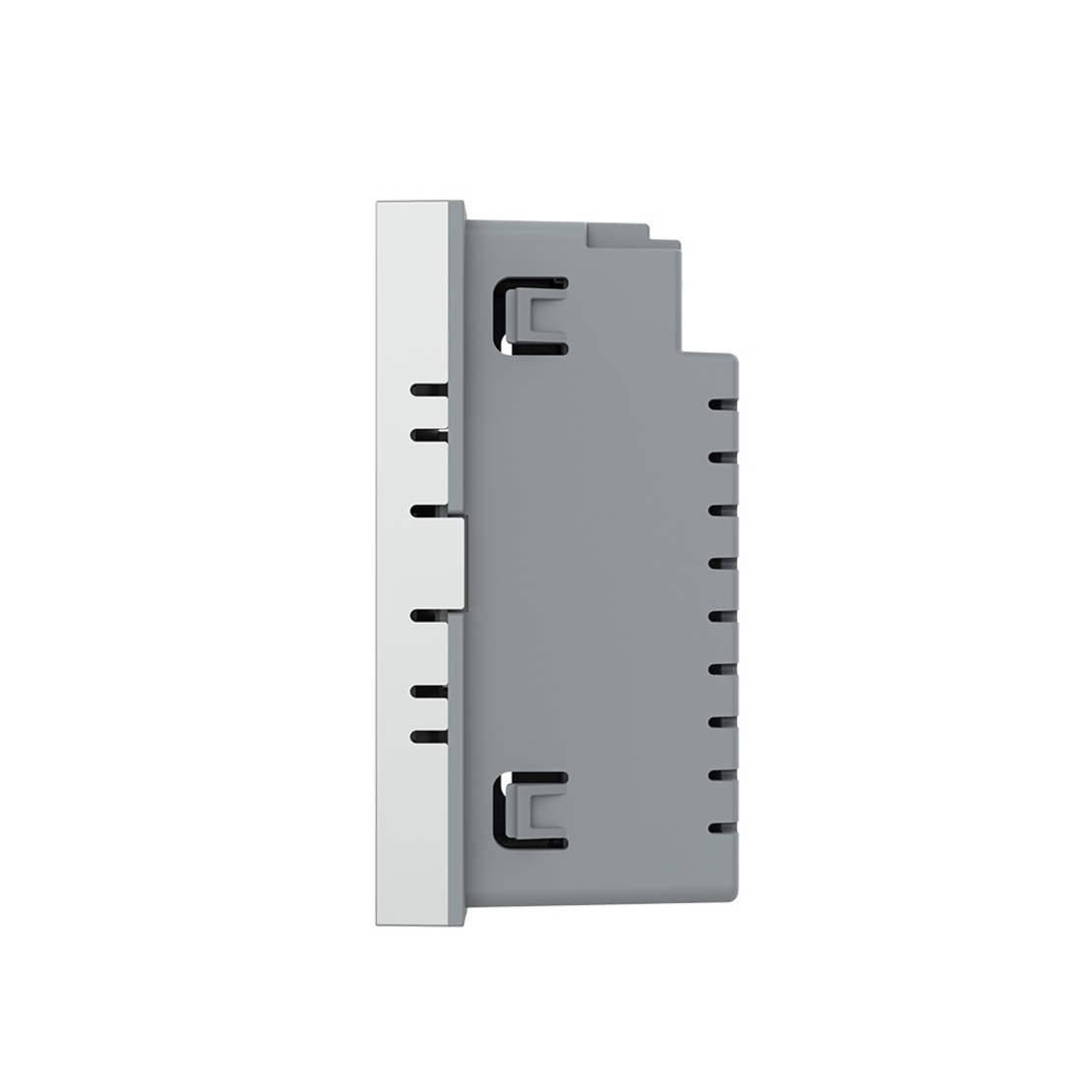 Modul intrerupator simplu cap scara / cap cruce wireless cu touch Livolo standard Italian, Serie noua, gri