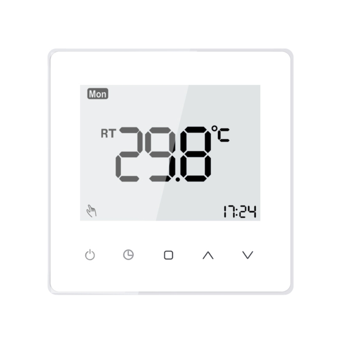 Termostat cu fir Luxion TP608 pentru centrala termica pe gaz sau electrica, Programari, Anti-inghet