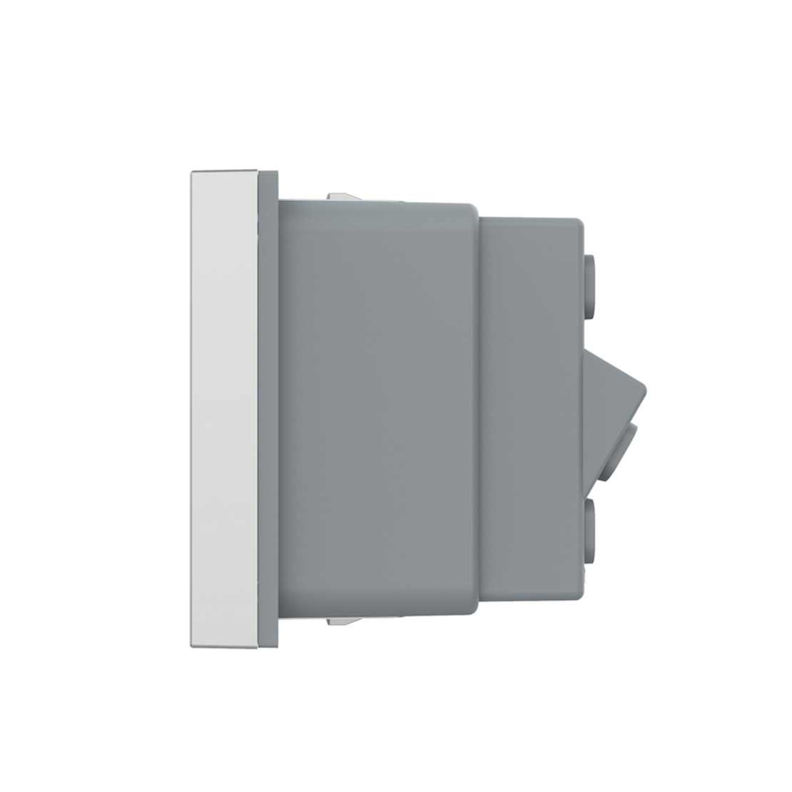 Modul priza simpla ingusta LIVOLO, gri