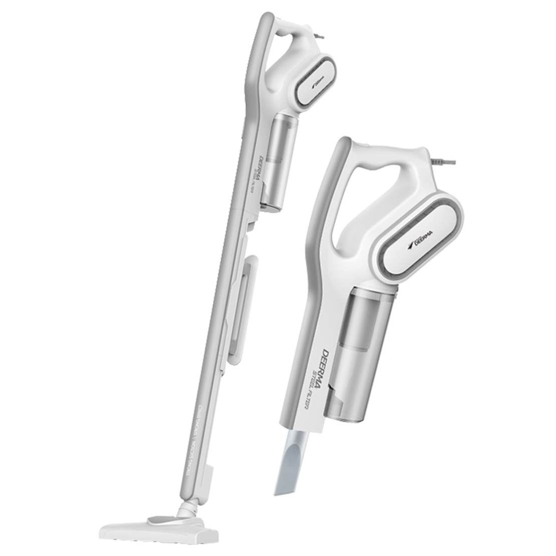 Aspirator vertical Deerma DX700, Multifunctional, Putere 600 W, Capacitate 800 mL, alb