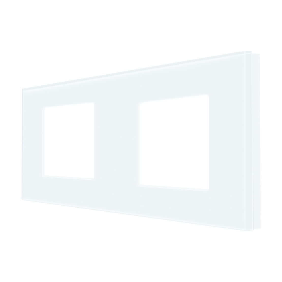 Rama Dubla LUXION Din Sticla, alb