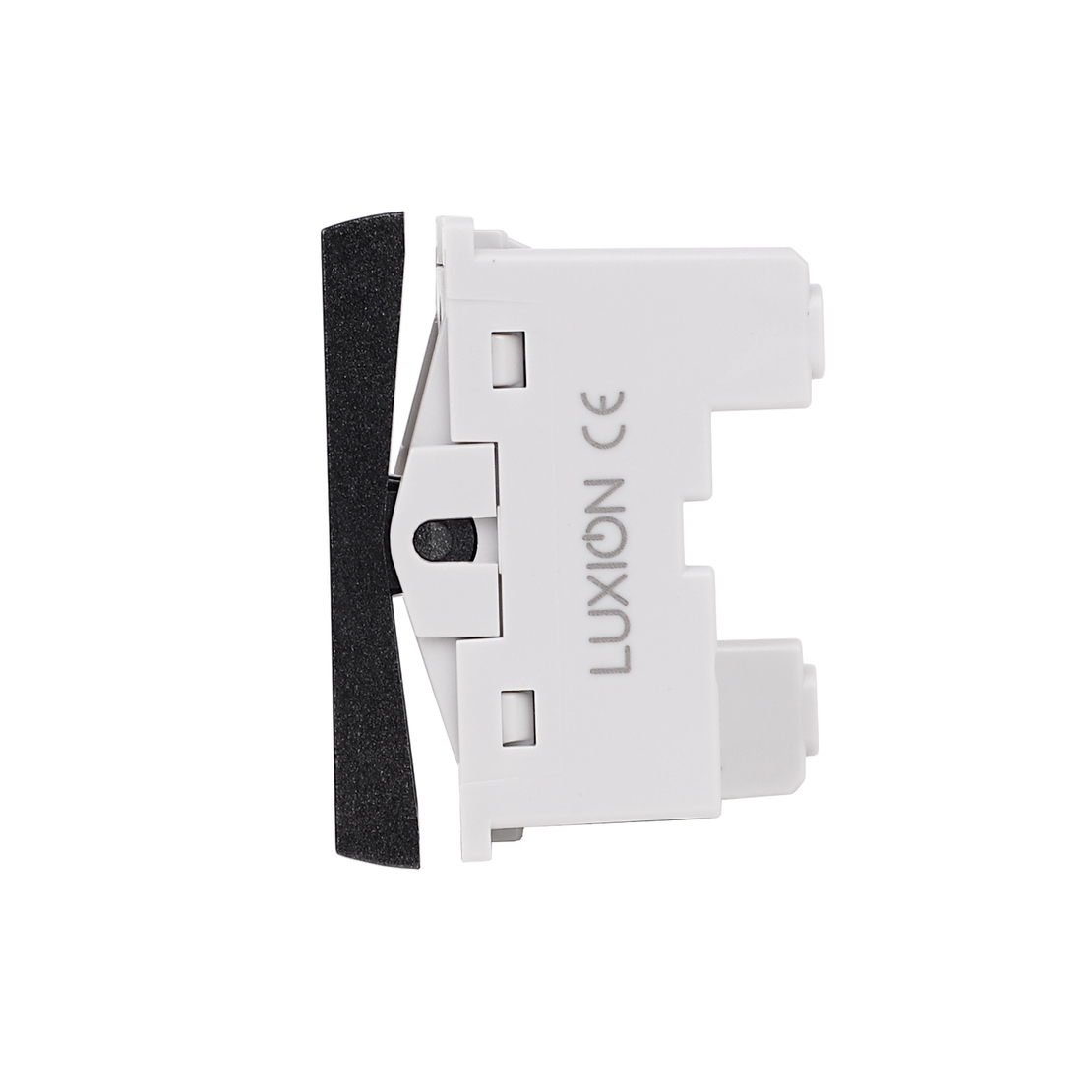 Modul Intrerupator Mecanic Jaluzele 1M LUXION, Standard Italian, negru