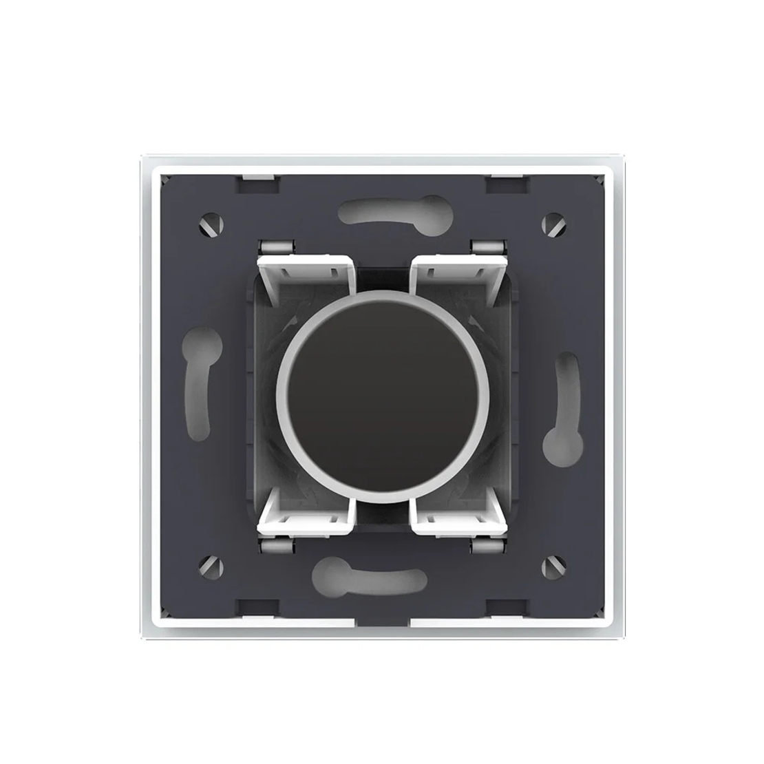 Ceas Mecanic Livolo cu Rama din Sticla Securizata, alb