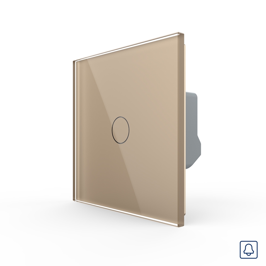 Buton Sonerie cu Touch LIVOLO din Sticla - Serie Noua, auriu