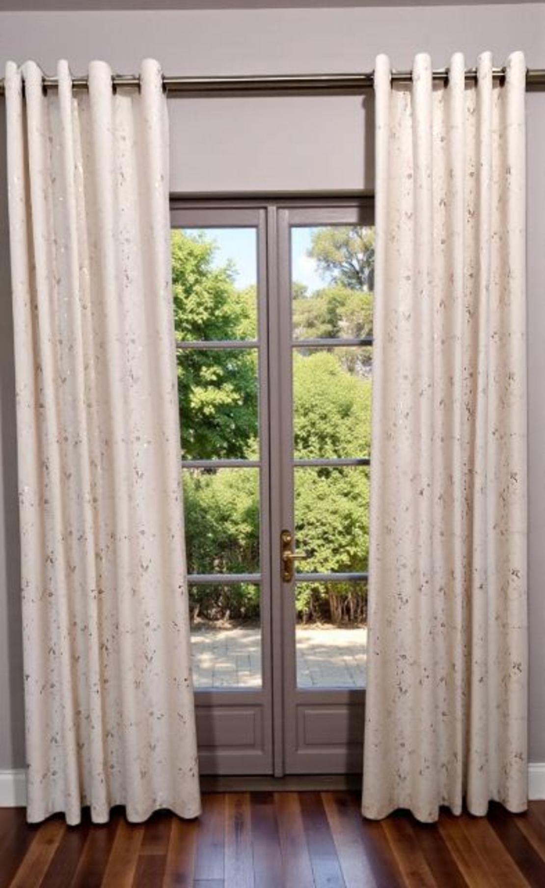 Draperii catifea Marble crem