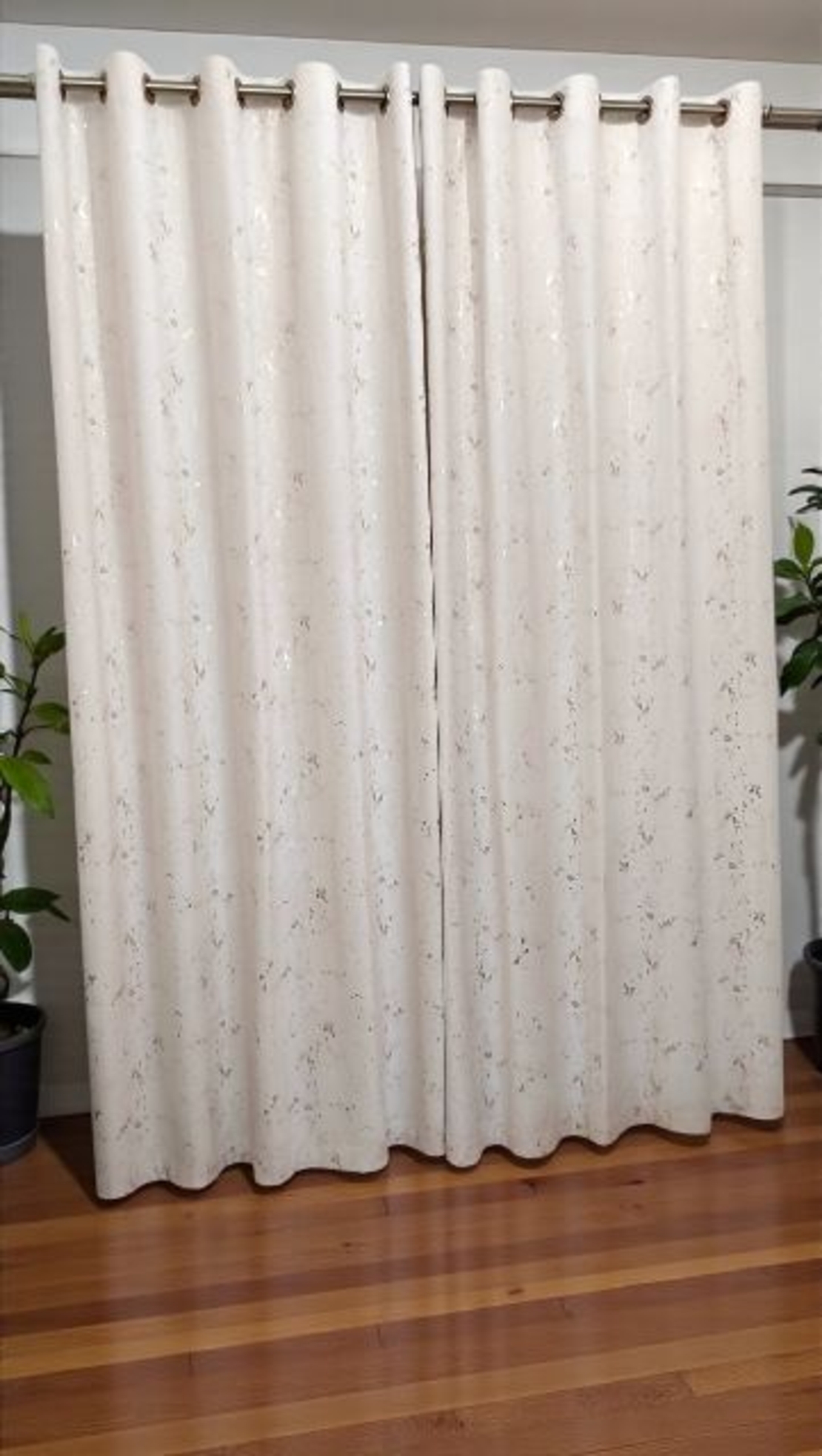 Draperii catifea Marble crem