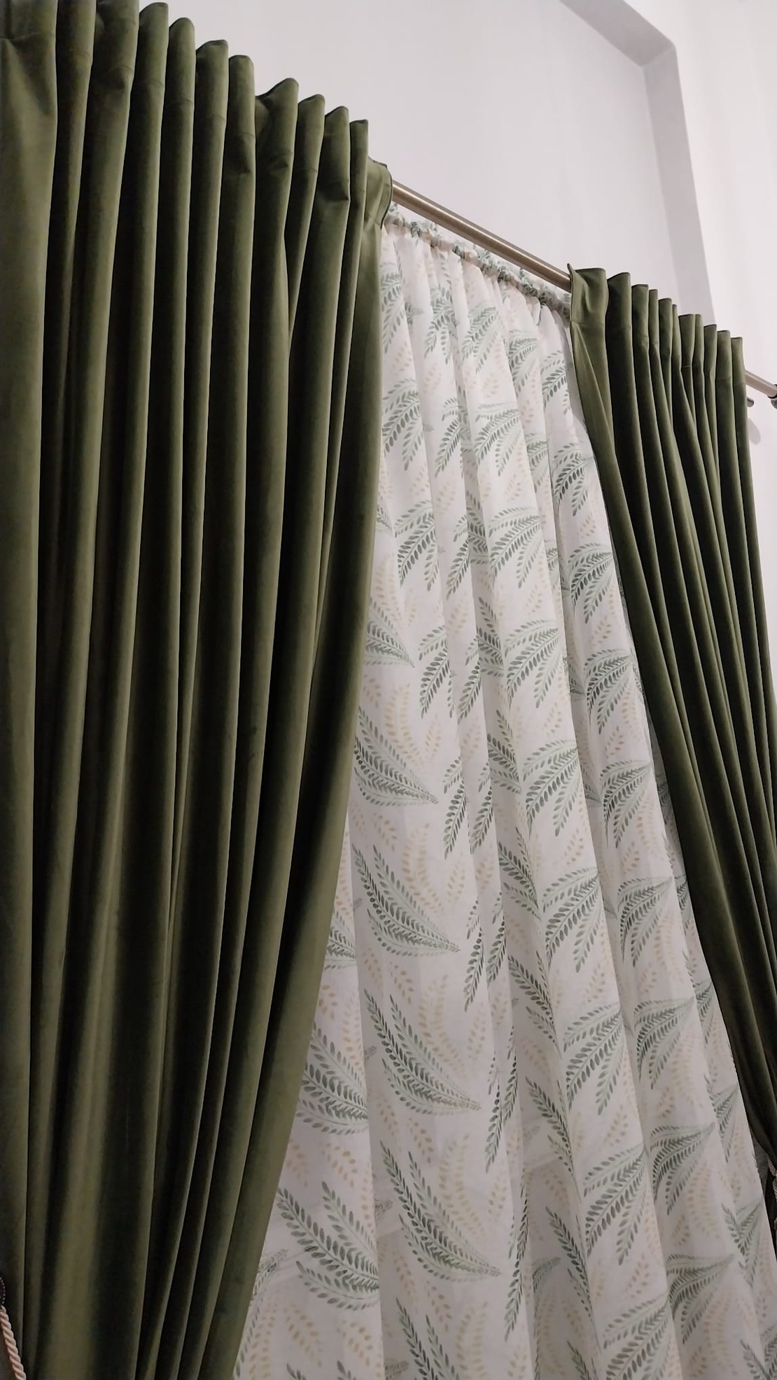 Draperii catifea Select verde închis
