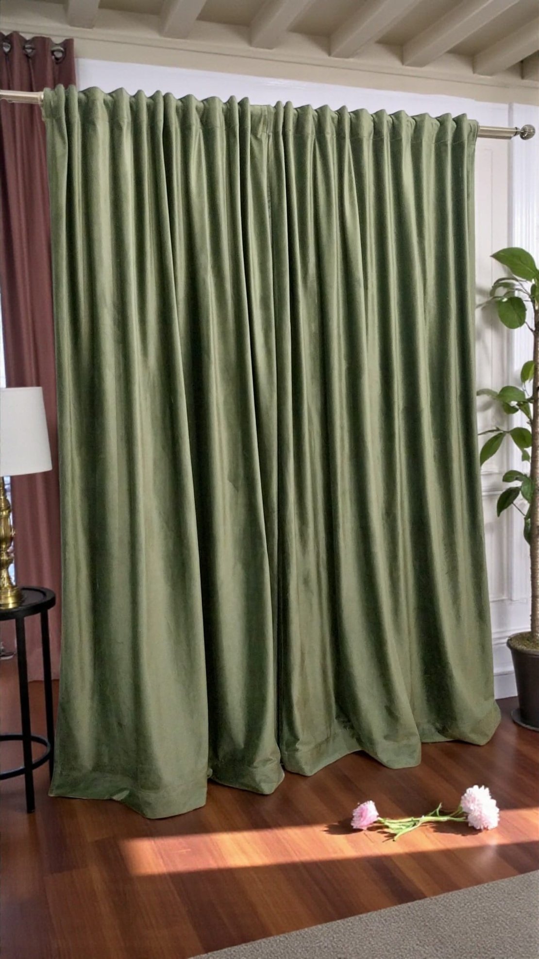 Draperii catifea Select verde închis