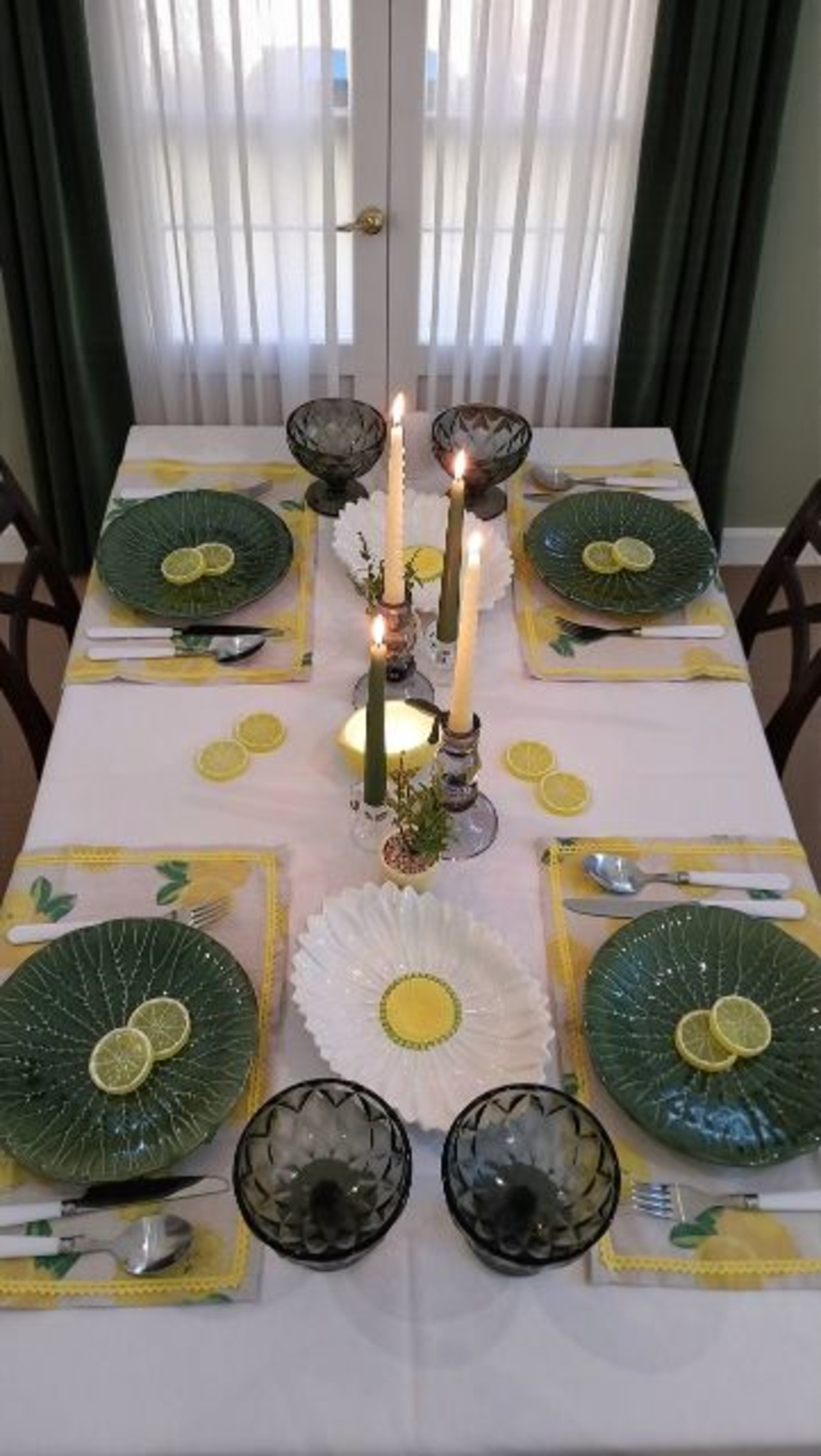 Set şervete bumbac  Lime-4 buc.