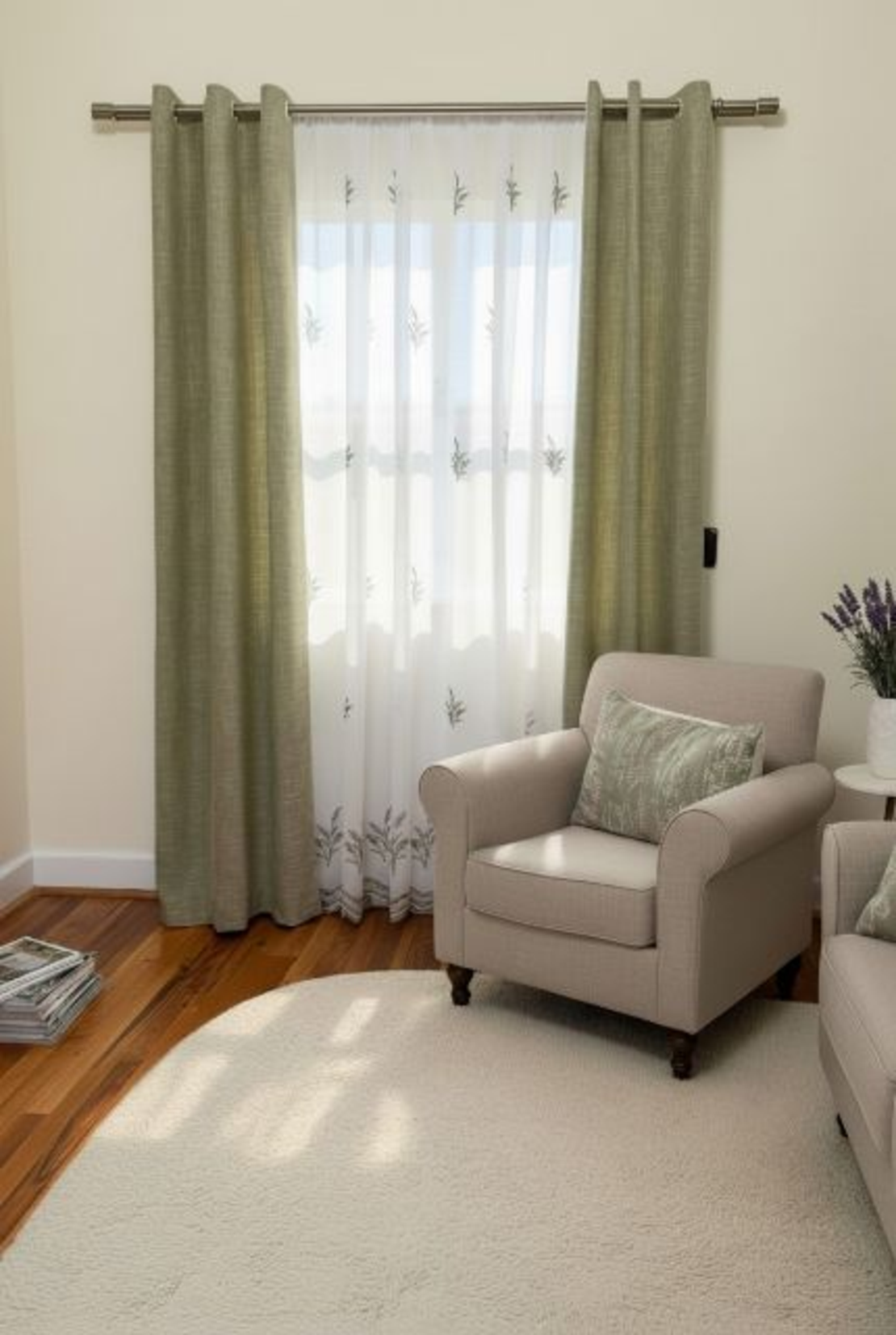 Draperii RIVA verde