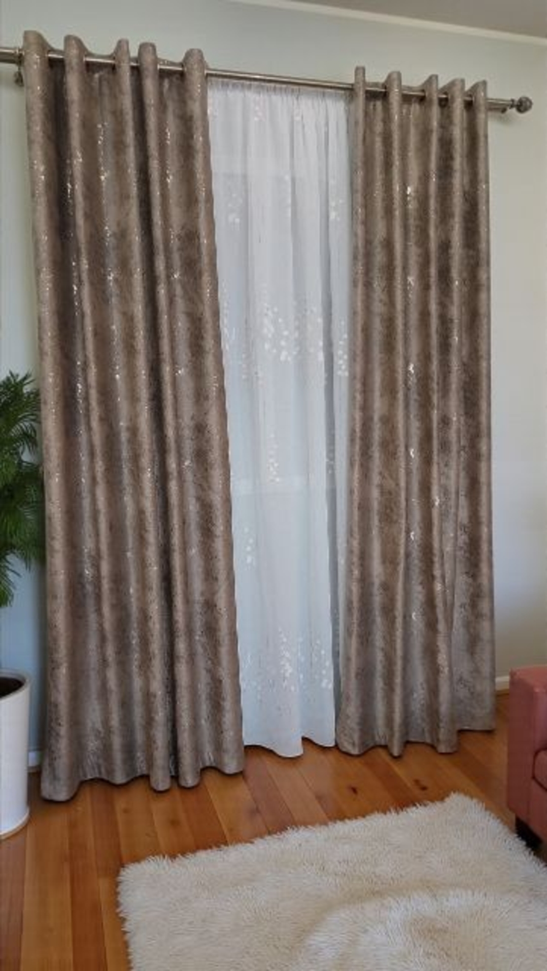 Draperii catifea  Marble bej