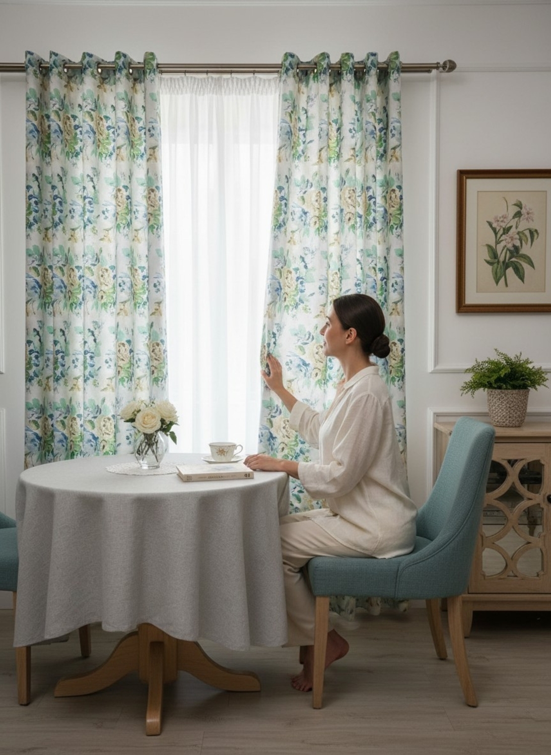 Draperii înflorate Marina