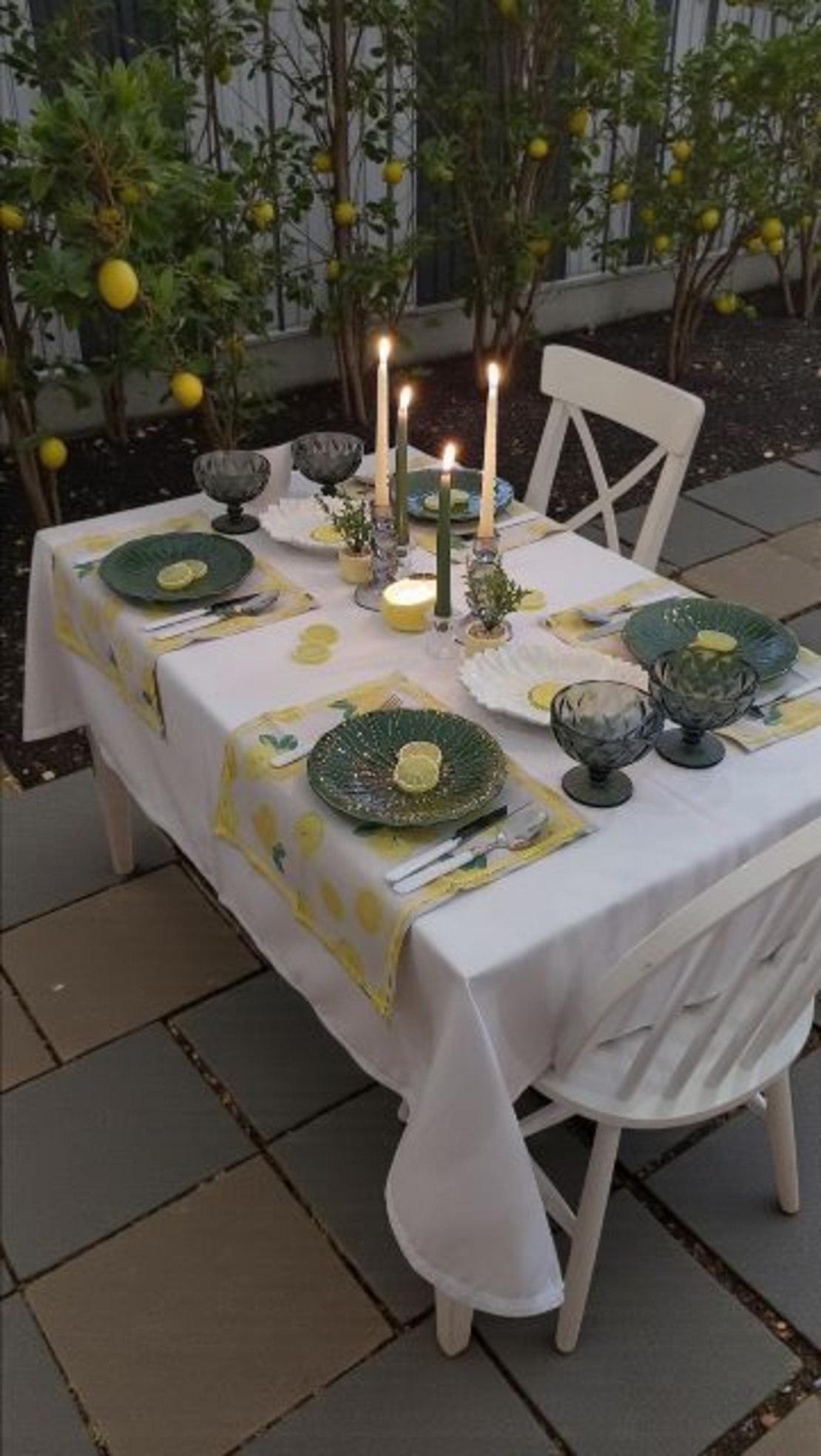 Set şervete bumbac  Lime-4 buc.