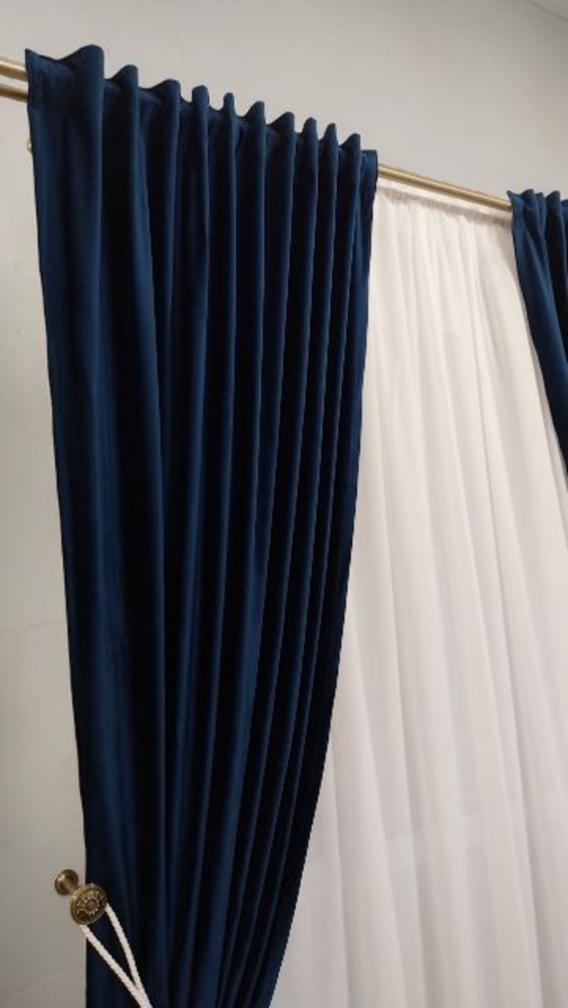 Draperii catifea Select albastru închis