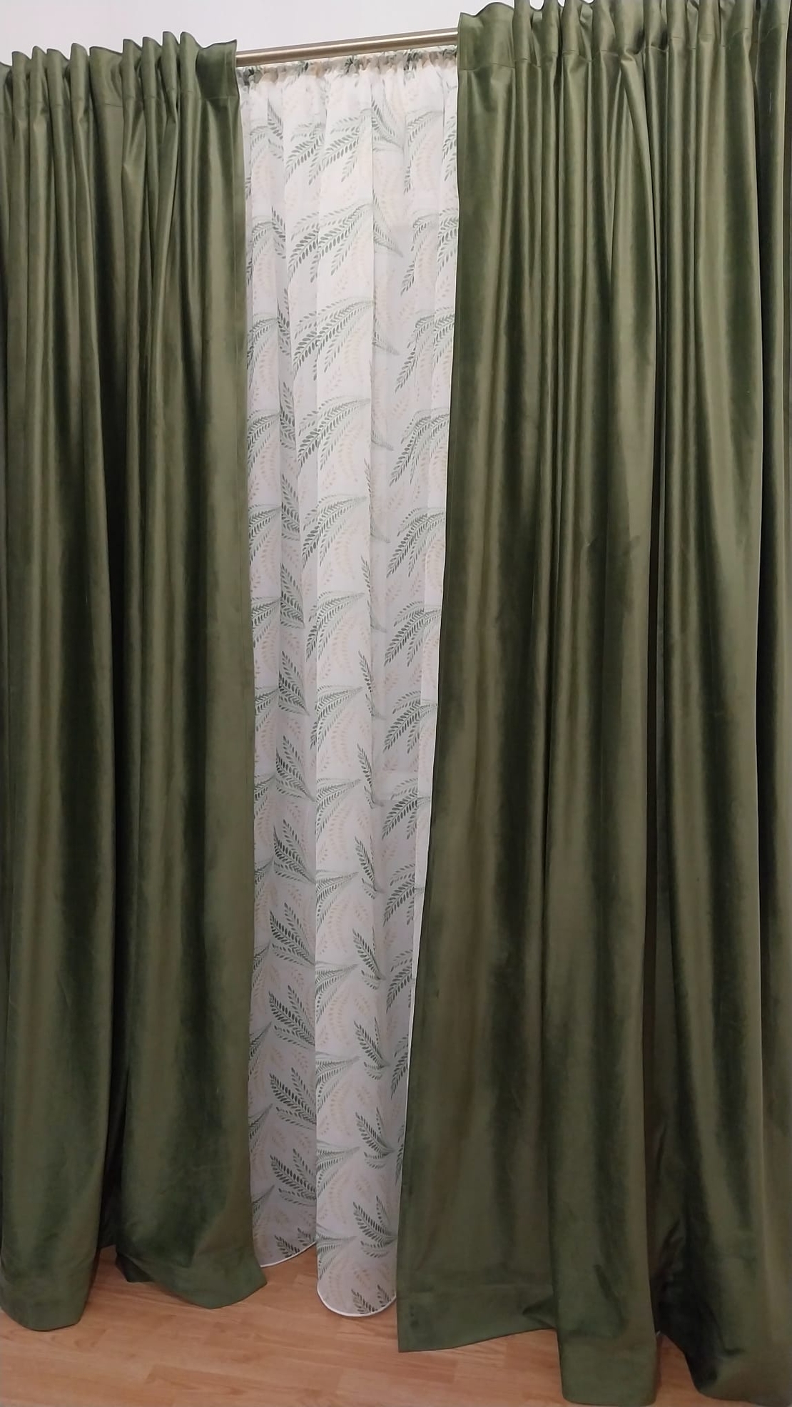 Draperii catifea Select verde închis