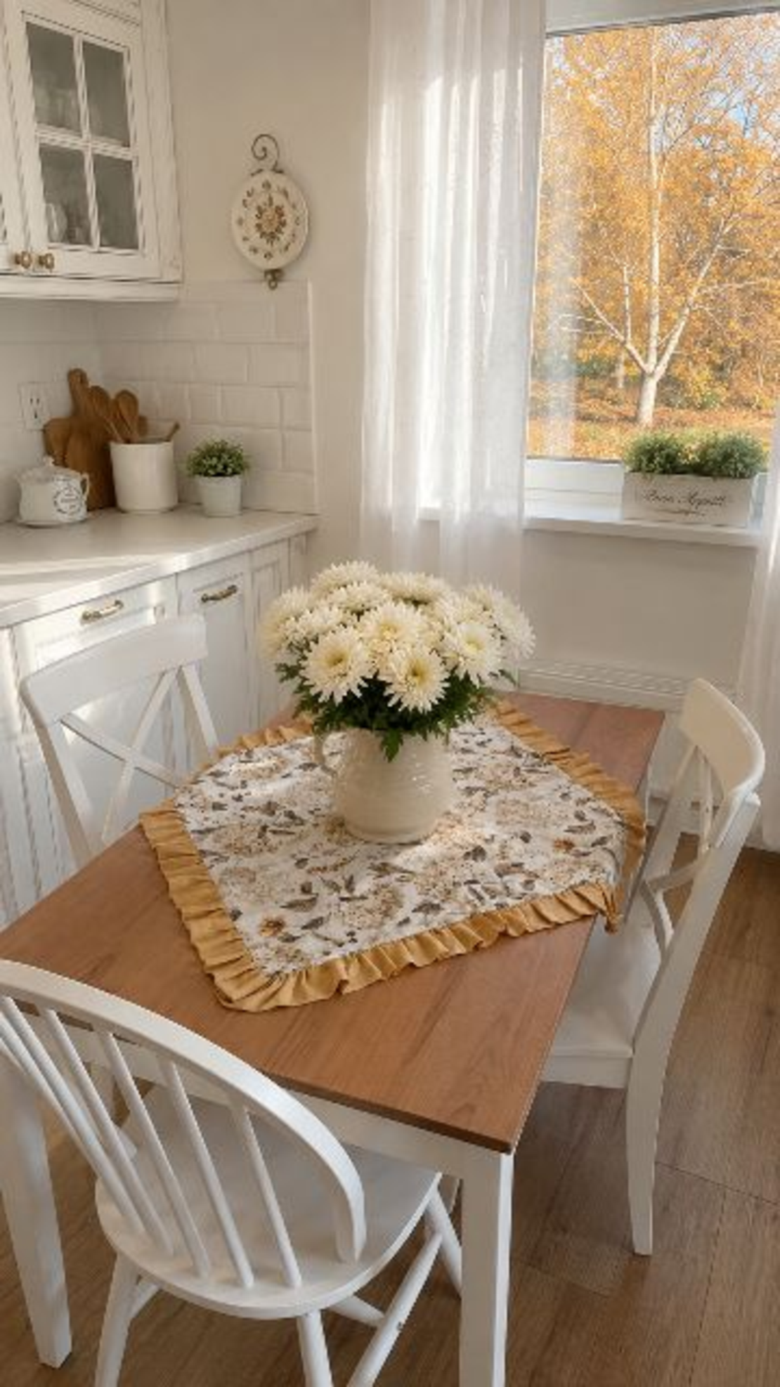 Napron patrat Hortensia