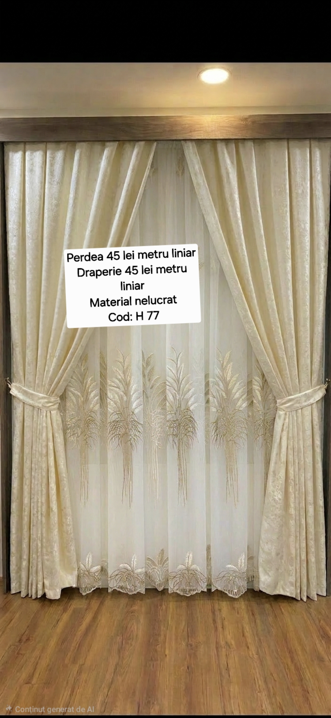 Set perdea și draperie