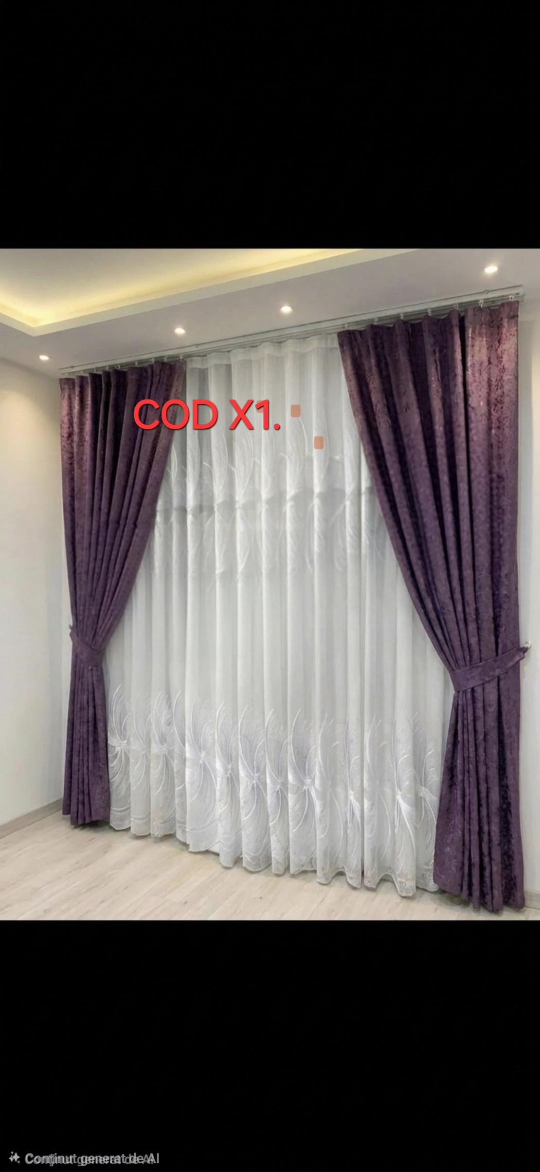 Set perdea+draperie