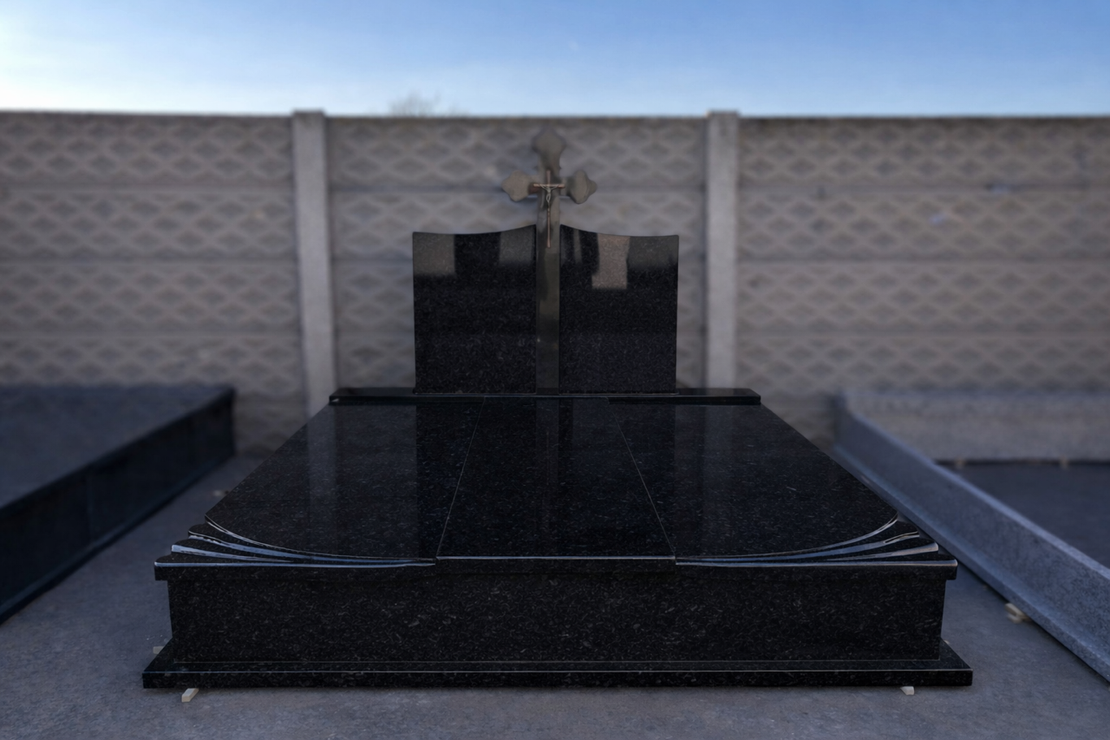 PRM-1828 MORMANT DUBLU GRANIT NEGRU ABSOLUT