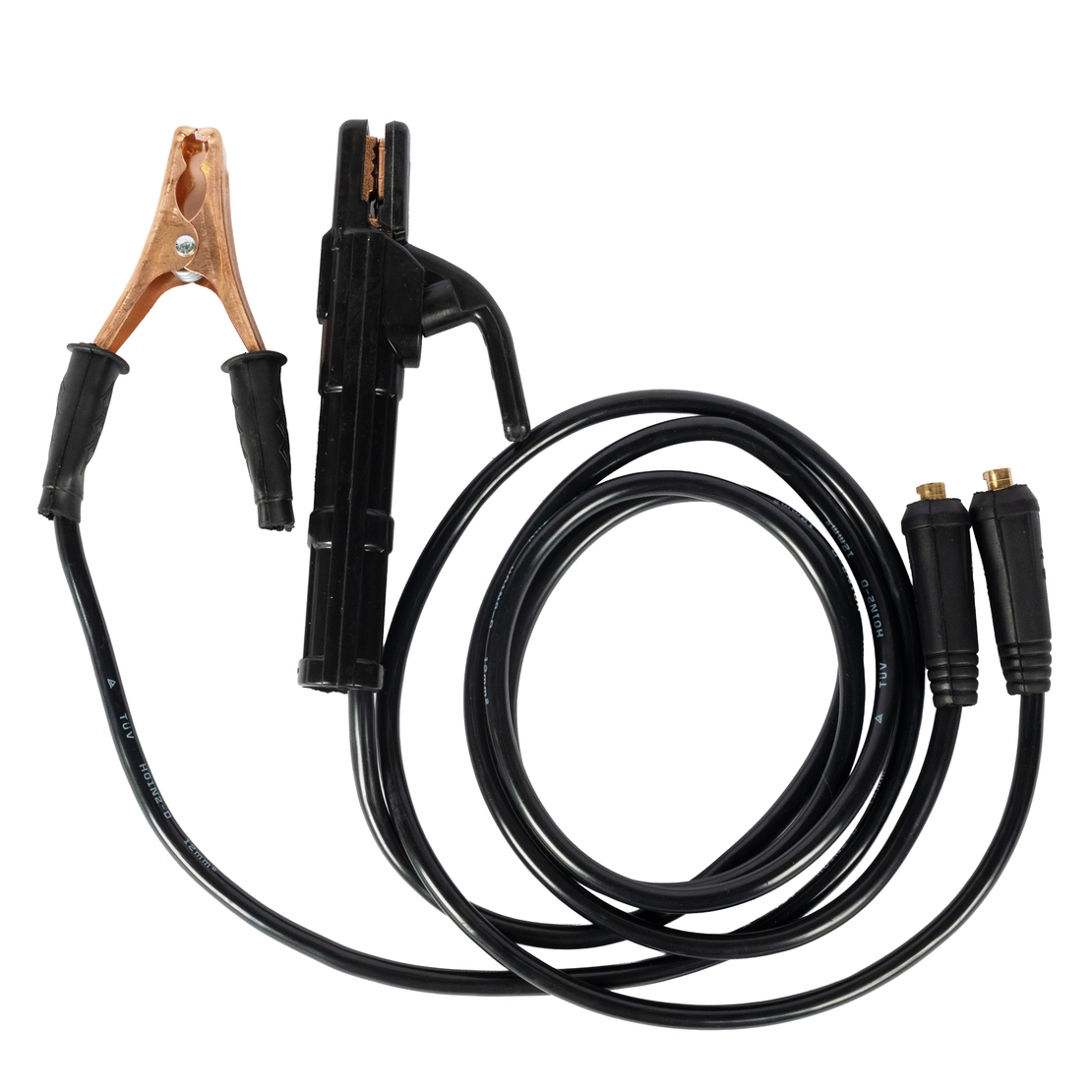 Cabluri sudura Micul Fermier, cleste masa + portelectrod, dimensiune conectori 16-25, 200A