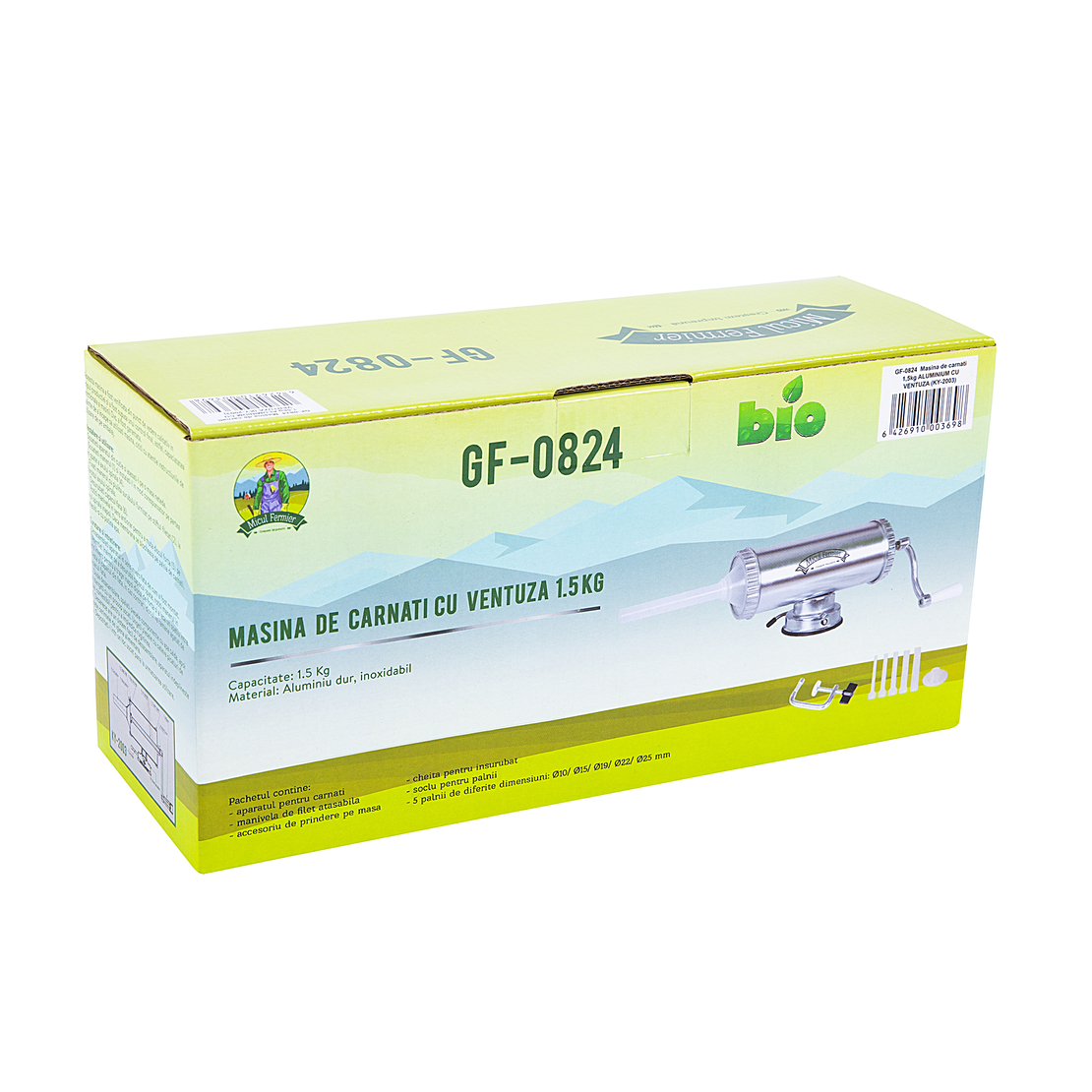 Masina de carnati 1,5kg AL cu vetuza MF