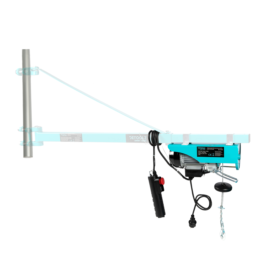 Troliu electric (macara) 250kg 450W fir 3mm
