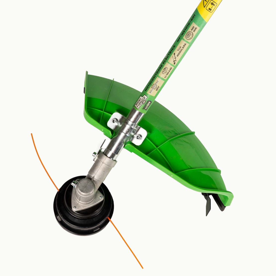 Motocoasa (Trimmer) electrica Micul Fermier 20V, 2 acumulatori 4Ah, maner simplu, motor fara perii