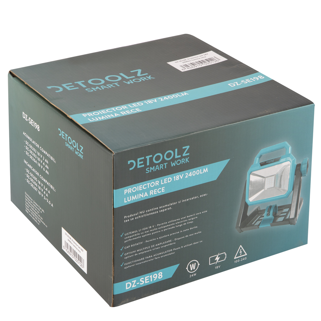 Proiector led 18V 2400lm lumina rece