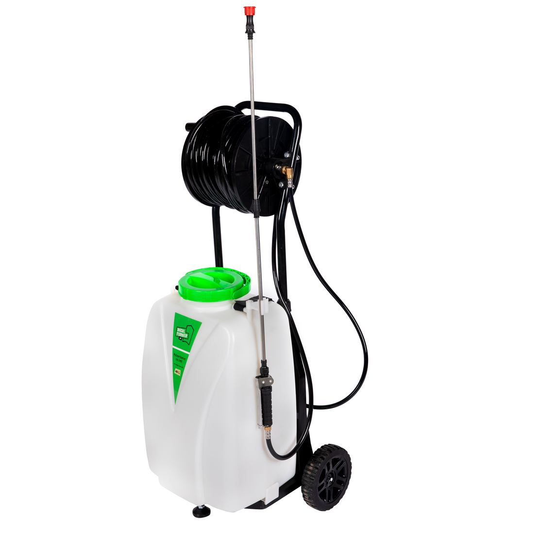 Pulverizator cu acumulator Micul Fermier, volum 40 litri, cu roti