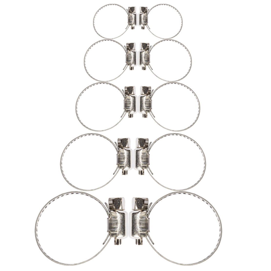 Set 10 Coliere Metalice Micul Fermier Ø8mm-27mm