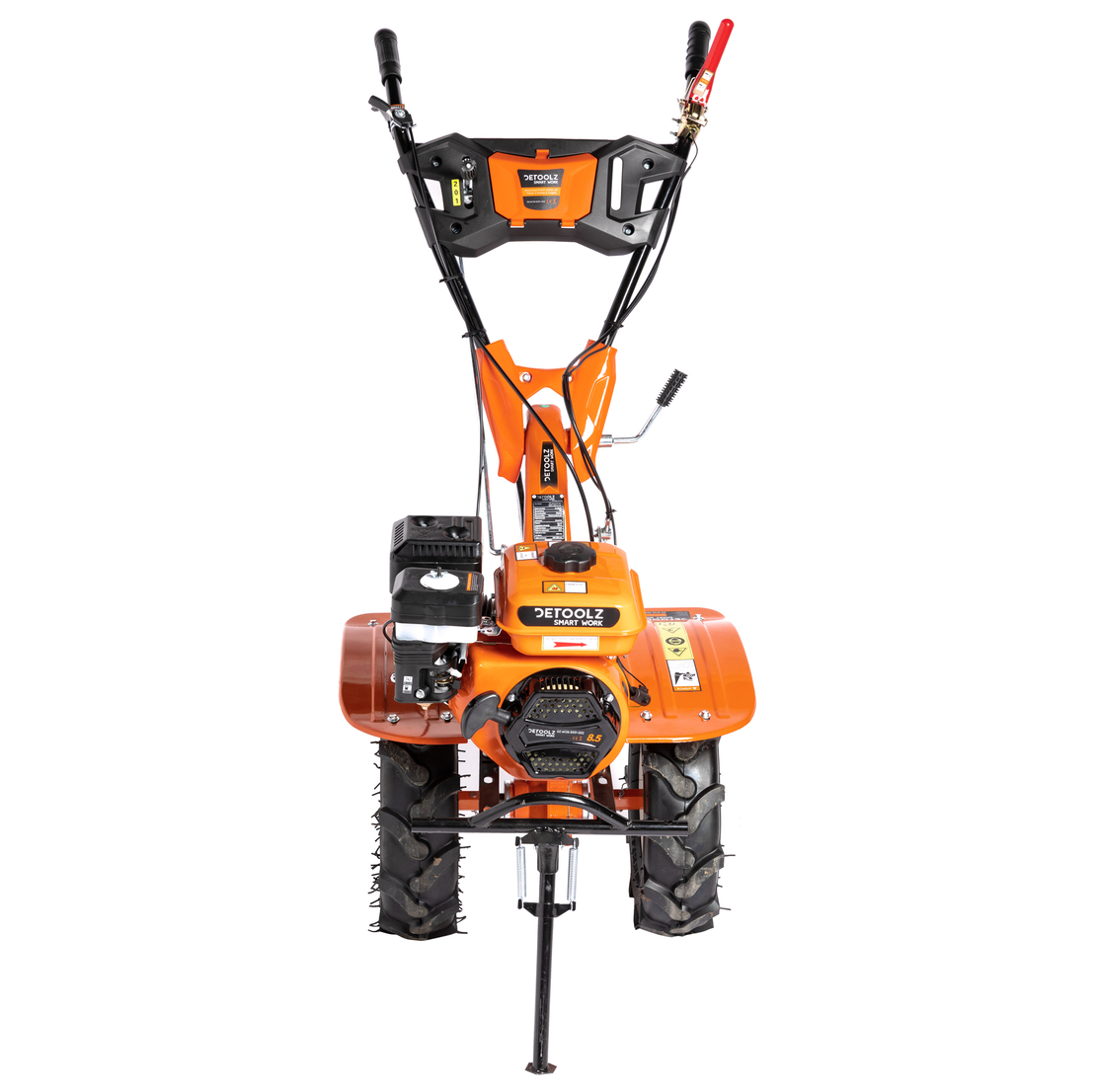 Motocultor Detoolz 8.5cp 212cc, benzina 4T, 3 viteze, pornire manuala, cu roti