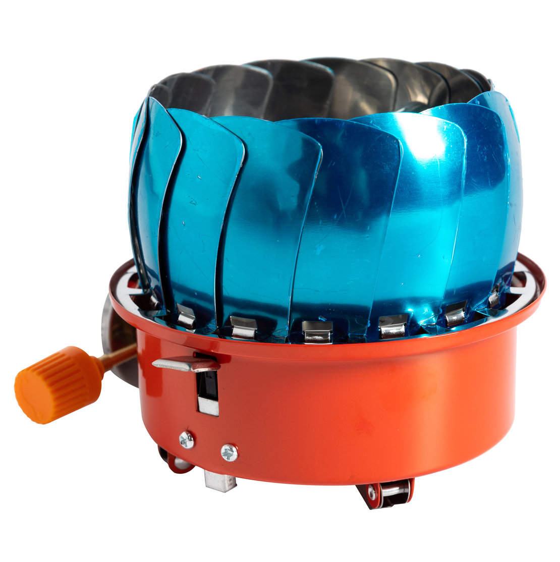 Aragaz camping Micul Fermier, putere termica 2.8 kW, aprindere piezo-electrica, compatibil rezerva gaz spray