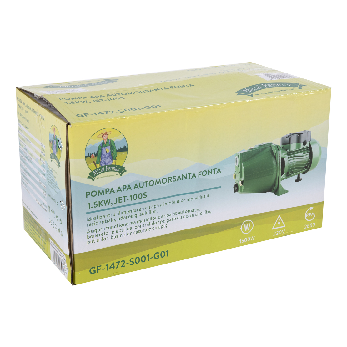 Pompa autoamorsanta fonta 1,5kW 9/50m 3600l/h 1