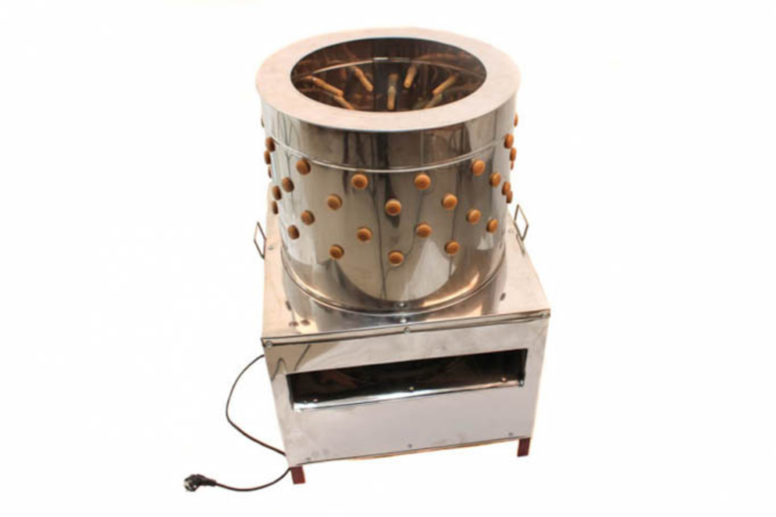 Deplumator Micul Fermier 2200W, 121 degete deplumatoare, greutate maxima pasari 20 Kg