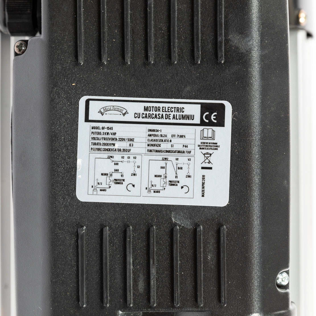 Motor electric Micul Fermier 3KW, 2800 rpm, carcasa aluminiu