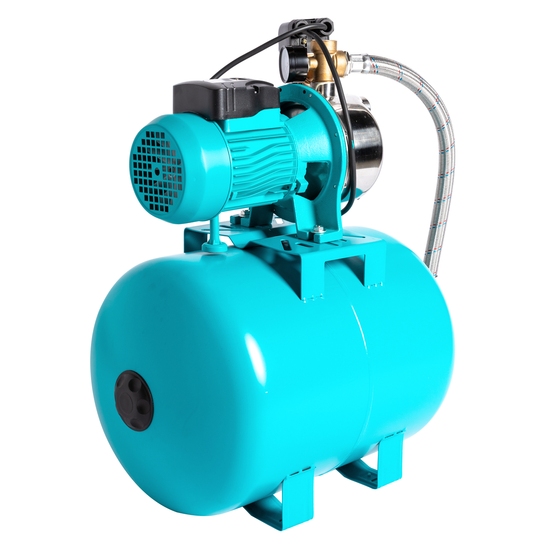 Hidrofor Detoolz 0.75 kW, debit 3300l/h, inaltime de pompare 45m, carcasa pompa inox, volum butelie 50 litri