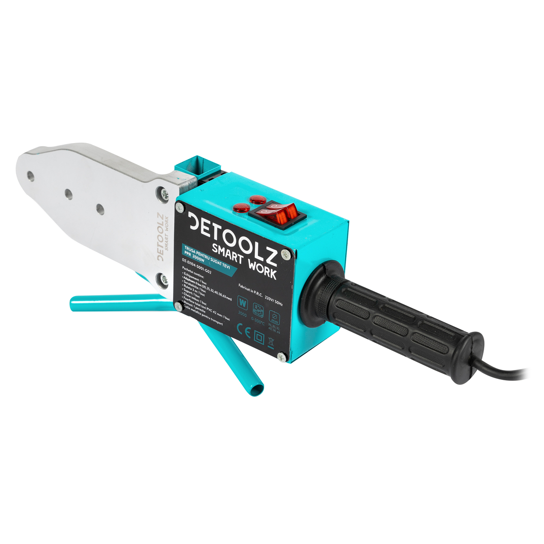 Trusa pentru sudat tevi din PPR Detoolz putere 2000W, diametru sudare 20-63mm